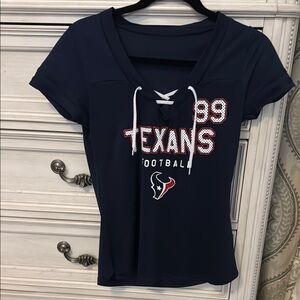 Texans Ladies Navy Blue Jersey Small